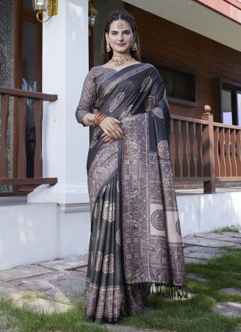 Attractive These Party Wear Saree in Fine Colored Pair With Blouse.These Saree Are Crepe and Blouse Are Fabricated On Crepe.Its Beautified With  Wevon Jari Designer With Digital Printed.