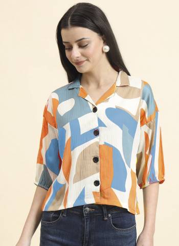 Looking These Beautiful Looking Readymade Crocks Shirt.These Shirt is Fabricated On Cotton Blend.Its Beautified With Designer Delta Printed.