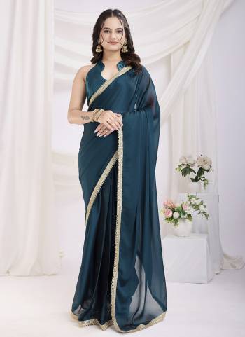 Attractive These Party Wear Ready To Wear Saree in Fine Colored.These Saree Are Rangoli Silk And Blouse is Art Silk Fabricated.Its Beautified With Solid  With Lace Border Designer.