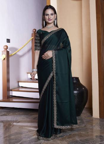 Garb These Party Wear Saree in Fine Colored Pair With Blouse.These Saree Are Chiffon and Blouse Are Fabricated On Chiffon.Its Beautified With Bits Lace Border With Hand Work Blouse Designer.