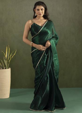 Attractive These Party Wear Ready To Wear Saree in Fine Colored Pair With Blouse.These Saree and Blouse Are Fabricated On Chiffon.Its Beautified With Solid With Llace Border Designer.