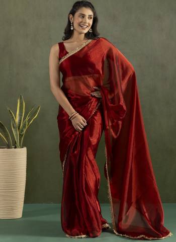 Attractive These Party Wear Ready To Wear Saree in Fine Colored Pair With Blouse.These Saree and Blouse Are Fabricated On Chiffon.Its Beautified With Solid With Llace Border Designer.