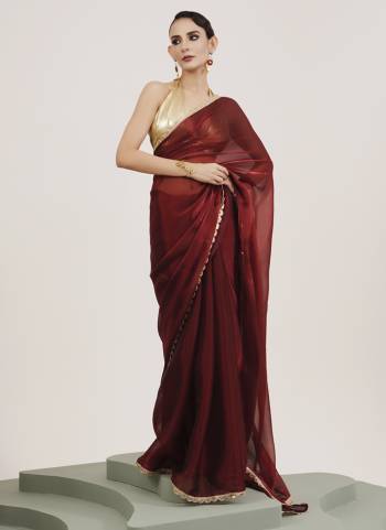 Attractive These Fancy Party Wear Saree in Fine Colored.These Saree Are Organza And Blouse is Fabricated On Art Silk Pair.Its Beautified With Fancy Sequinned Work Disigner Saree.