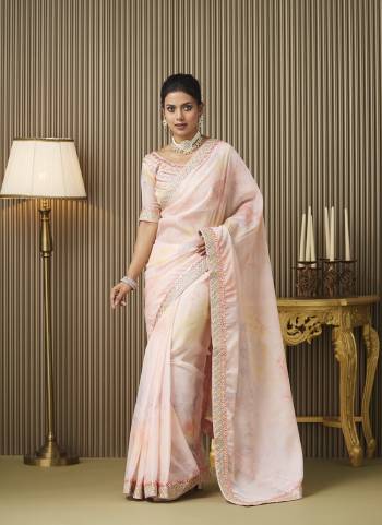 Garb These Fancy Party Wear Saree in Fine Colored.These Saree Are Organza And Blouse is Fabricated On Art Silk Pair.Its Beautified With Fancy Embroidery Work Disigner Saree.