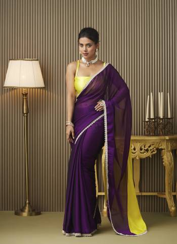 Garb These Fancy Party Wear Saree in Fine Colored.These Saree Are Chiffon And Blouse is Fabricated On Art Silk Pair.Its Beautified With Fancy Mirror Embroidery Work Disigner Saree.