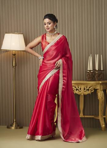 Garb These Fancy Party Wear Saree in Fine Colored.These Saree Are Organza And Blouse is Fabricated On Art Silk Pair.Its Beautified With Fancy Lace Work Disigner Saree.
