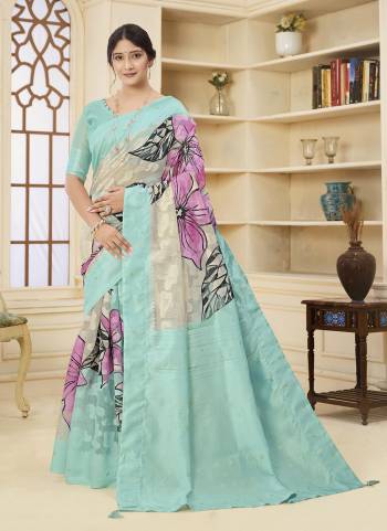 Attractive Look These Party Wear Saree in Fine Colored.These Saree And Blouse is Fabricated On Rich Silk.Its Beautified With Wevon Jacquard Designer,Printed.