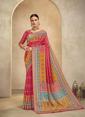  Looking These Party Wear Saree in Fine Colored.These Saree And Blouse is Fabricated On Crepe Silk.Its Beautified With Designer Position Digital Foil Printed.