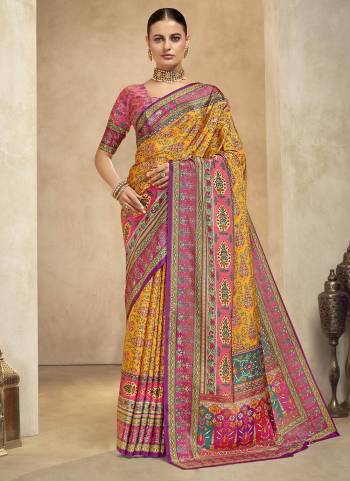  Looking These Party Wear Saree in Fine Colored.These Saree And Blouse is Fabricated On Crepe Silk.Its Beautified With Designer Position Digital Foil Printed.