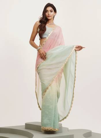Garb These Fancy Party Wear Saree in Fine Colored.These Saree Are Tissue And Blouse is Fabricated On Art Silk Pair.Its Beautified With Fancy Sequance Work Disigner Saree.