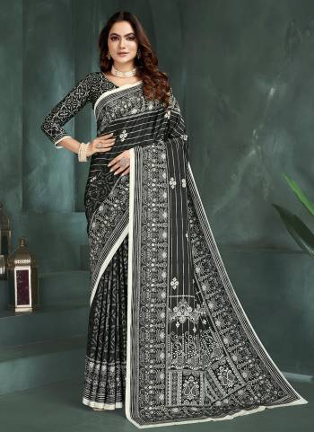 Looking These Party Wear Saree in Fine Colored.These Saree And Blouse is Fabricated On Crepe Silk.Its Beautified With Designer Position Digital Foil Printed.