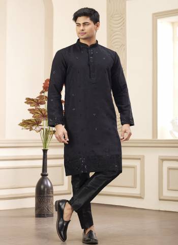 Looking These Party Wear Mans Wear Kutra Payjama wearing this fashionable. Tailored Kurta Are Art Silk And Payjama Art Silk finest Fabriced With Designer Embroidery Work and fashioned with a banded collar for a dash of style.