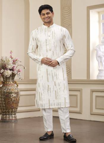 Looking These Party Wear Mans Wear Kutra Payjama wearing this fashionable. Tailored Kurta Are Art Silk And Payjama Art Silk finest Fabriced With Designer Embroidery Work and fashioned with a banded collar for a dash of style.