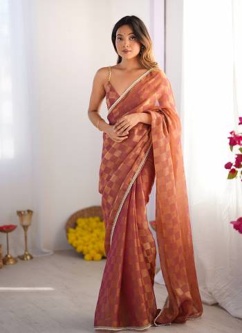 Looking These Party Wear Saree in Fine Colored.These Saree Are NC Chiffon Chex And Blouse is NC Chiffon Chex Fabricated.Its Beautified With Wevon Chex Designer With Moti Lace Border.