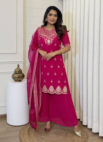 Garb These Suit in Fine Colored Pair With Bottom And Dupatta.These Top And Bottom Are Fabricated On Georgette Pair With Butter Net Dupatta.Its Beautified With Designer Embroidery Work.