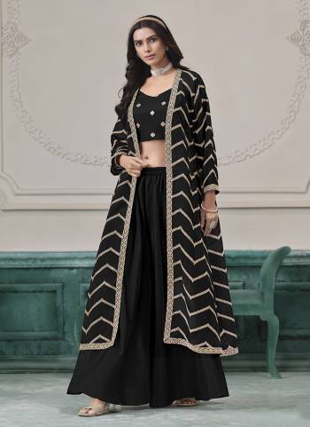 Looking These Beautiful Looking Fine Color Plazzo Shrug Suits.These Top Are Chinon And Shrug Are Chinon And Bottom Chinon Fabricated.Its Beautified With Designer Embroidery Work.