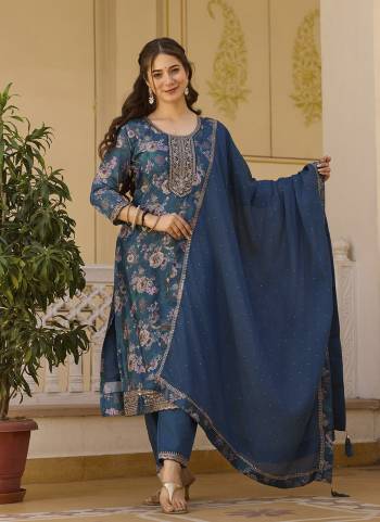 Attractive These Suit in Fine Colored Pair With Bottom And Dupatta.These Top And Bottom Are Fabricated On Chinon Pair With Chinon Dupatta.Its Beautified With Printed,Designer Embroidery Work.