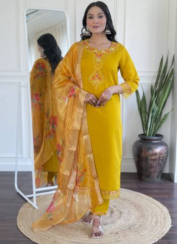 Attractive These Suit in Fine Colored Pair With Bottom And Dupatta.These Top And Bottom Are Fabricated On Roman Silk Pair With Organza Dupatta.Its Beautified With Designer Embroidery Work,Printed.