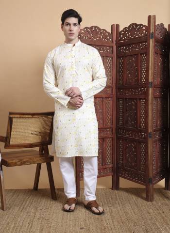 For A festive And Party Wear,Looking These Readymade Kurta With Payjama in Fine Colored.These Kurta is Fabricated On Cotton And Art Silk Payjama With Designer Printed With Chikankari Embroidery Work.Buy Now.