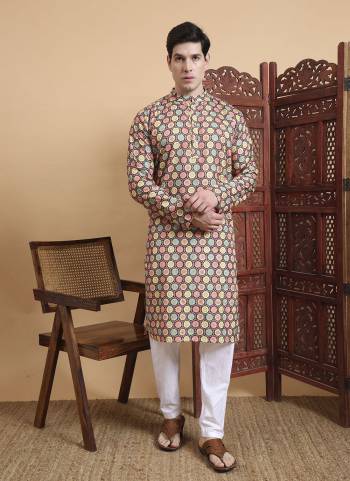 For A festive And Party Wear,Looking These Readymade Kurta With Payjama in Fine Colored.These Kurta is Fabricated On Cotton And Art Silk Payjama With Designer Printed With Chikankari Embroidery Work.Buy Now.