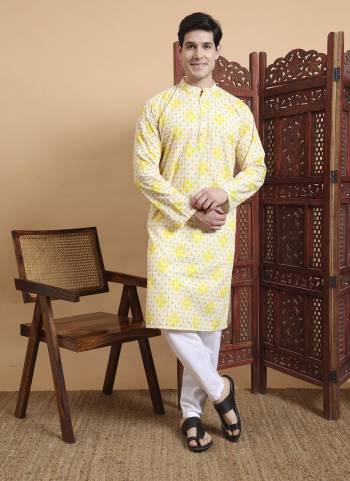 For A festive And Party Wear,Looking These Readymade Kurta With Payjama in Fine Colored.These Kurta is Fabricated On Cotton And Art Silk Payjama With Designer Printed With Chikankari Embroidery Work.Buy Now.