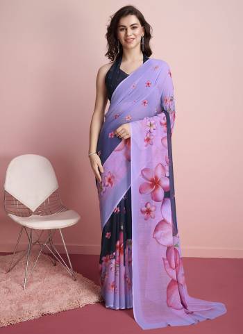 Attrective These Party Wear Saree in Fine Colored.These Saree And Blouse is Fabricated On Georgette.Its Beautified With Designer Printed.