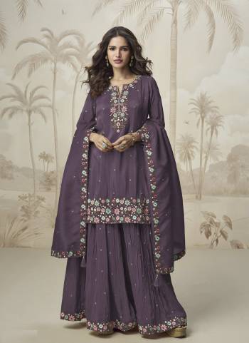 Attractive These Party Wear Free Size Stitched Plazzo Suit in Fine Colored Pair With Dupatta.These Top And Bottom Are Roman Simar And Dupatta Are Roman Simar And Pair With Crepe Inner.Its Beautified With Heavy Designer Embroidery,Zarkan Work.