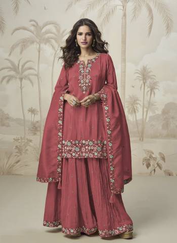 Attractive These Party Wear Free Size Stitched Plazzo Suit in Fine Colored Pair With Dupatta.These Top And Bottom Are Roman Simar And Dupatta Are Roman Simar And Pair With Crepe Inner.Its Beautified With Heavy Designer Embroidery,Zarkan Work.
