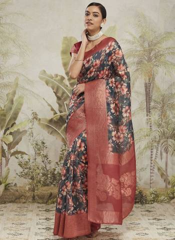 Attractive These Party Wear Ready To Wear Saree in Fine Colored.These Saree Are Jacquard Silk And Blouse is Jacquard Silk Fabricated.Its Beautified With Wevon Jacquard Designer With Digital Printed.