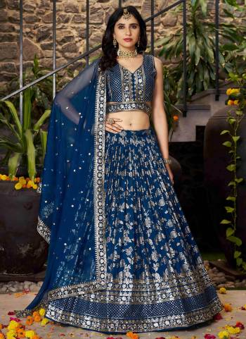 For A Designer Look,Grab These Lehenga Choli in Fine Colored.These Lehenga And Blouse Are Fabricated On Dola Silk Pair With Dupatta Are Organza.Its Beautified With Wevon Jacquard Designer,Jari, Sequance Embroidery Work.