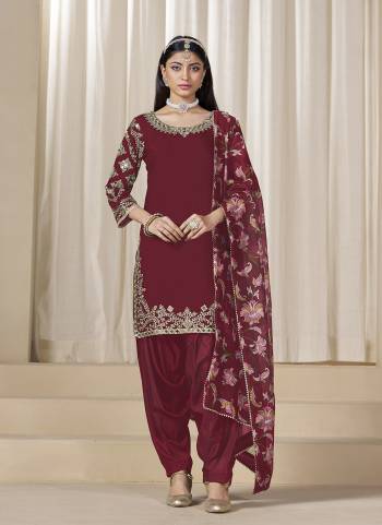 Looking These Beautiful Party Wear Fine Color Salwar Suits.These Top Are Roman Silk And Dupatta Are Chanderi Silk And Bottom Santoon Fabricated.Its Beautified With Designer Embroidery Work With Printed Dupatta.