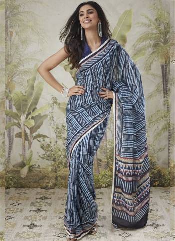 Garb These Party Wear Ready To Wear Saree in Fine Colored.These Saree Are Muslin And Blouse is Muslin Fabricated.Its Beautified With Designer Printed With Lace Border.