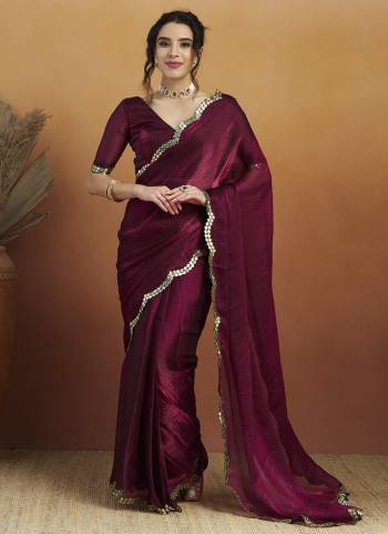 Garb These Party Wear Ready To Wear Saree in Fine Colored.These Saree Are Satin And Blouse is Satin Fabricated.Its Beautified With Designer Embroidery Work Border.