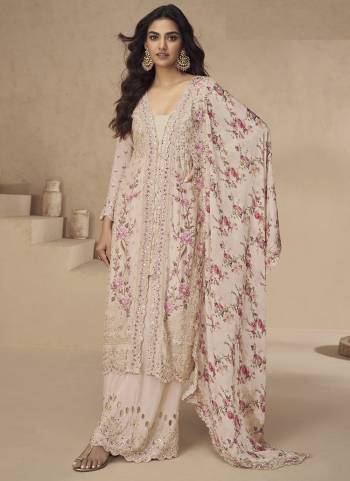 Attractive These Party Wear Free Size Stitched Plazzo Suit in Fine Colored Pair With Dupatta.These Top And Bottom Are Chinon And Dupatta Are Chinon And Pair With Santoon Inner.Its Beautified With Heavy Designer Embroidery Work With Printed Dupatta.