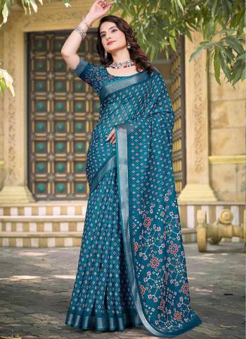 Attrective These Fastive Saree in Fine Colored.These Saree Are Linen Cotton And Blouse is Fabricated On Linen Cotton Pair.Its Beautified With Wevon Jari Border With Designer Digital Printed.