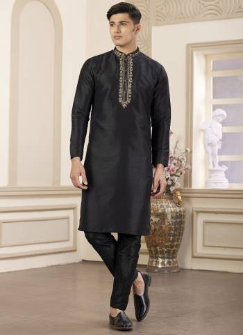 Looking These Party Wear Mans Wear Kutra Payjama wearing this fashionable. Tailored Kurta Are Art Silk And Payjama Art Silk finest Fabriced With Designer Hand Embroidery Work.