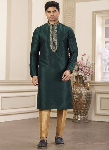 Looking These Party Wear Mans Wear Kutra Payjama wearing this fashionable. Tailored Kurta Are Art Silk And Payjama Art Silk finest Fabriced With Designer Hand Embroidery Work.