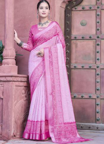 Garb These Fastive Saree in Fine Colored.These Saree Are Linen Cotton And Blouse is Fabricated On Linen Cotton Pair.Its Beautified With Wevon Jari Border With Designer Digital Printed.