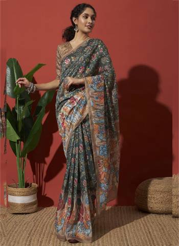 Attrective These Party Wear Saree in Fine Colored.These Saree And Blouse is Fabricated On Cotton Silk.Its Beautified With Designer Digital Printed.
