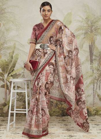 Attrective These Party Wear Saree in Fine Colored.These Saree And Blouse is Fabricated On Cotton Silk.Its Beautified With Designer Digital Printed.