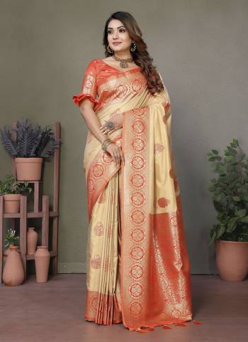 Garb These Festive Wear Saree in Fine Colored.These Saree And Blouse is Fabricated On Viscose Silk.Its Beautified With Woven Rich Pallu,Butti Designer.