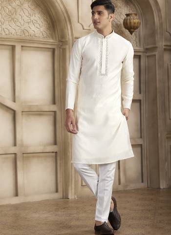 Looking These Party Wear Mans Wear Kutra Payjama wearing this fashionable. These Kurta Are Art Silk And Payjama Art Silk finest Fabriced With Designer Mirror Embroidery Work.
