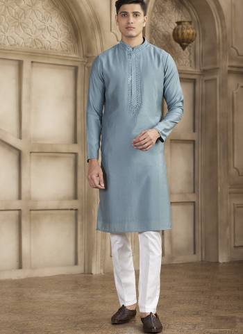 Looking These Party Wear Mans Wear Kutra Payjama wearing this fashionable. These Kurta Are Art Silk And Payjama Art Silk finest Fabriced With Designer Mirror Embroidery Work.