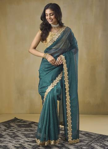 Attractive These Party Wear Ready To Wear Saree in Fine Colored.These Saree Are Tissue And Blouse is Art Silk Fabricated.Its Beautified With Designer Embroidery Work Lace Border,Blouse With Swarovski Work.