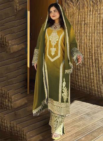 Attractive These Party Wear Free Size Stitched Plazzo Suit in Fine Colored Pair With Dupatta.These Top And Bottom Are Chinon And Dupatta Are Chinon And Pair With Crepe Inner.Its Beautified With Heavy Designer Embroidery Work.