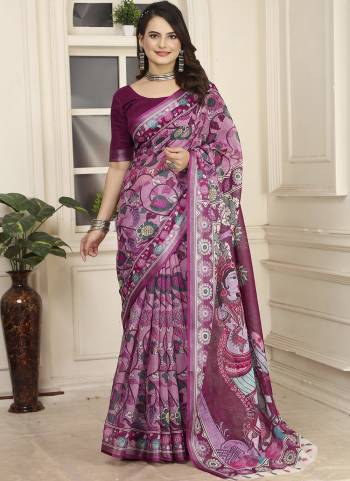 Garb These Fastive Saree in Fine Colored.These Saree Are Linen Cotton And Blouse is Fabricated On Linen Cotton Pair.Its Beautified With Wevon Jari Border With Designer Digital Printed.
