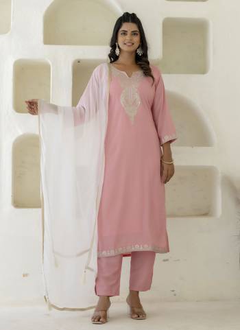 Attractive These Beautiful Readymade Suits With Dupatta.These Suit is Fabricated On Top Are Silk Blend And Bottom Are Viscose Roman Silk And Nazneen Dupatta .Its Beautified With Designer Embroidery Work.