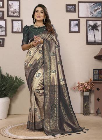 Attractive These Festive Party Wear Saree in Fine Colored.These Saree And Blouse is Fabricated On Banarasi Tissue Silk.Its Beautified With Woven Jari Designer.