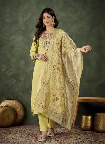 Garb These Beautiful Readymade Suits With Dupatta.These Suit is Fabricated On Top Are Silk Blend And Bottom Are Silk Blend And Organza Dupatta .Its Beautified With Designer Embroidery Work With Digital Printed Dupatta.
