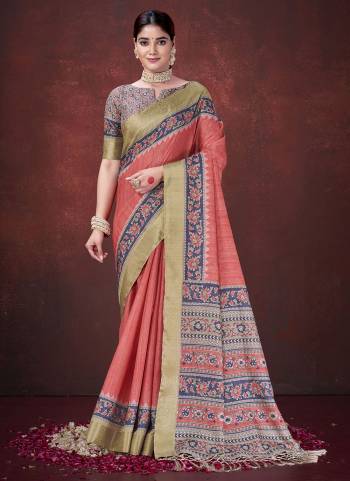 Look Attractive These Designer Party Wear Saree in Fine Colored.These Saree Are Habotai Silk And Blouse Habotai Silk is Fabricated.Its Beautified Woven Jacquard Pallu Border Desiger With Digital Printed.